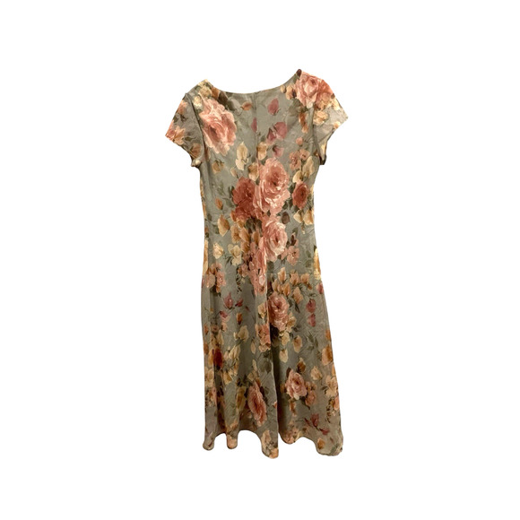 VTG. 80s All That Jazz Maxi Dress Size11/12 Floral Cottage Prairie Peasant Fairy - Picture 2 of 8